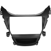 Resim Yaozixa Hyundaı Elantra 2012-2015 İçin 9 İnç Çift Din Radyo Dvd Ekran Kurulum Çerçevesi - Siyah Abs Dashboard Montaj Seti Kolay Kurulum 