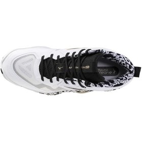 Resim Wave Momentum Elite Mıd Unisex Voleybol Ayakkabısı Beyaz / Desenli Çok Renkli 