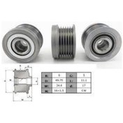 Resim Alternatör Kasnağı Vw Golf-5 / Jetta / Passat / Polo / Audı A3 / Seat Leon Bse/blf/blg/caxa/cava/cbzb/cbzc 04--52831 