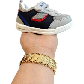 Resim Kinetix Hornet Fx Gri Cırtlı Bebe Erkek Çocuk Spor Ayakkabı 