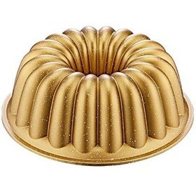 Resim OMS 25 CM Döküm Granit Dilimli Kek Kalıbı Gold 3288 