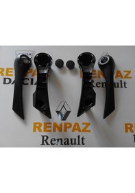 Resim Megane 2 Ön Kapı İç Çekme Kolçağı Takımı 7701475316 - 7701475315 