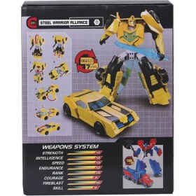 Resim LJ1651 Metal Gövdeli Dönüşebilen Robot -Gepettoys 