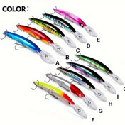 Resim 5 adet plastik troller minnow, her biri 14.99 cm uzunluğunda ve 0.56 ons ağırlığında, çıtçıtlama özellikli ve içinde bir çelik top bulunan yüzen yapay wobblers olarak tasarlanmıştır, tuzlu su balıkçılığı için uygundur. 