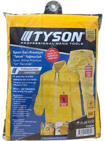 Resim Tyson Premıum Takım Yağmurluk Sarı Xxl 10 Adet 