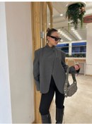 Resim Kadın Blazer Ceket Antrasit Antrasit 