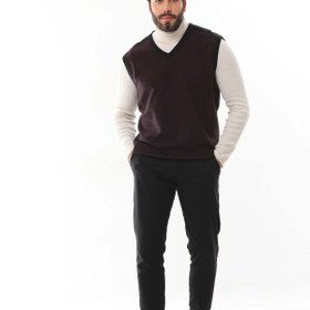 Resim Pelikan Erkek V Yaka Süveter 9617 Bordo 