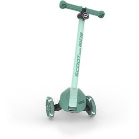 Resim Scoot and Ride Highwaykick 3S Çocuk Scooterı, Forest - LED Tekerlekli, Katlanabilir ve Ayarlanabilir 