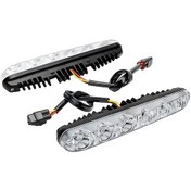 Resim 1 Çift Araba Gündüz Led Işık Gün Işığı Araba Styling Dönüş Sinyali Göstergeleri Drl Otomatik Gündüz Farları 