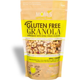 Resim MOM'S NATURAL Glutensiz Elmalı Tarçınlı Granola 300g 