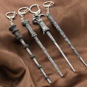 Resim Warner Bros. Harry Potter Harry & Hermione Dumbledore Alaşımlı Sihirli Değnek Yaratıcı Anahtarlık - Harry Potter Kitap ve Film Hayranları İçin Mükemmel Hediye 