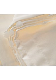 Resim Atlas Saten Lüx Krem Güneşlik Perde -Kaliteyi Ucuza Alın- Krem 