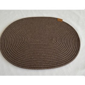 Resim Jüt Amerikan Servis Sofra Altlığı, Masa Dekoru Supla Oval 30x40 8li Sepya 