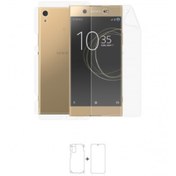 Resim Sony Xperia Xa1 Ultra Full Body Ekran Koruyucu Ön Arka Yan Darbe Emici Poliüretan Film 