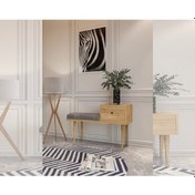 Resim Paris Modern Puf Bambu Kahverengi 