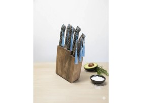 Resim Bıçak Market El Yapımı Mutfak Seti 7li (Stantlı) 