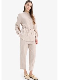 Resim DeFacto Basic Düz Cepli Müslin Harem Pantolon E5359AX25SPBG778 