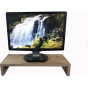 Resim 10 cm Yükseklikte Safir Meşe Monitör Stand Ekran Yükseltici 3520 