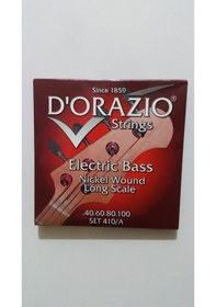 Resim D'orazio Set410A Model 4 Telli Bas Gitarlar İçin Takım Tel Seti 