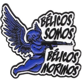 Resim Qıhe Jewelry Retro Meksika Emaye Rozet Pin - Beyzbol Şapkası Aksesuarı Mavi Çinko Kaplama 