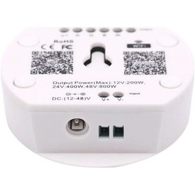 Resim 12v-48v Beyaz/rgb/rgbw/rgbcct Şerit Ledler İçin Sese Duyarlı Wifi Ufo Led Kontrol 