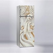 Resim Jasmin2020 Buzdolabı Sticker Kaplama Etiketi Altın Saçlı Kız 