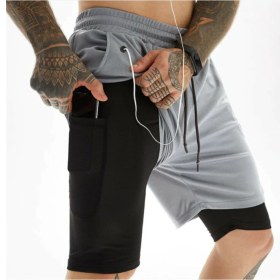 Resim Mooly Sporcu Şortu 2 In 1 MLY-SS-2021 