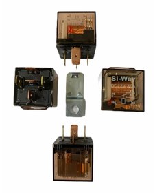 Resim ylz 12v Röle 5 Uçlu 40 A Işıklı (ŞEFFAF) (ÇİFT PLATİN) (30-85-86-87-87A) 