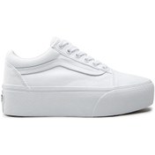 Resim Vans Ua Old Skool Stackform Kadın Sneaker-beyaz Beyaz 