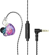 Resim Mistaha X2 PRO Spor Kulakiçi 1.2m Kablolu Kulak Çevresi DSP Gürültü Yalıtımı 0.75mm Dahili Mikrofonlu Çift Pin Telefon Pedi ile Uyumlu PC 3.5mm Bağlantı Noktası 