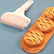 Resim 1 adet Premium Fırın Aracı: Hamur Rulosu ve Kesici ile Bisküvi ve Pizza Tel Kesici ve Rulo, Evde Yapılan Kurabiye ve Pizzalar için İdeal 