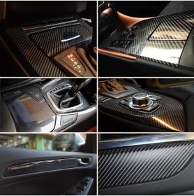 Resim Genel Markalar 6d Siyah Karbon Folyo 152cm X 2mt Hava Kanallı 