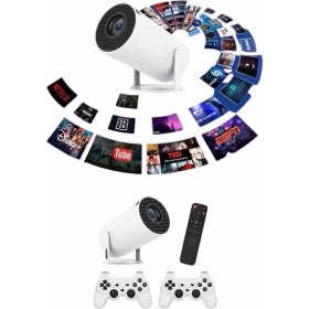 Resim KSB Store Full Hd 8 GB Ayaklı Çift Kollu 4K Video Oyun Konsolu Taşınabilir - Lisinya 