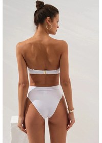 Resim Pierre Cardin Tek Parça Alt - Yüksek Bel Bikini Altı Toparlayıcı, Kusursuz Form, Iz Bırakmaz Konfor Beyaz 