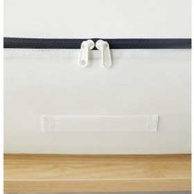 Resim Ocean Home Textile 2'li Mega Boy Lacivert Fermuarlı Beyaz Renk Stuff & Things Baza Altı Hurç Set 74 X 46 X 22 Cm Beyaz 