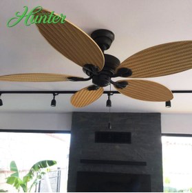 Resim Hunter Fan Hunter - Bayview Çağdaş Bronz - 137 Cm. Nemli Dış Mekan Tavan Vantilatörü 