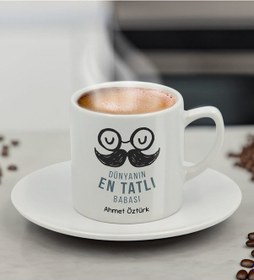 Resim Bk Gift Kişiye Özel Öğretmenler Günü Tasarımlı Türk Kahvesi Fincanı - 1 , Babaya Hediye, Babalar Günü Hediyeleri Kobitmeyencom31593 Bk Gift 
