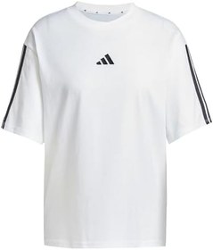Resim Beyaz Kadın Kısa Kol T-Shirt adidas W 3s Sj Bf T Whıte 