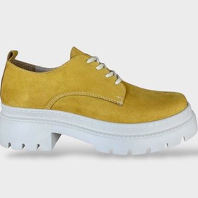 Resim Liger Bağcıklı Yüksek Taban Kadın Oxford Ayakkabı SARI 