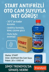 Resim start Antifrizli -30°C Oto Cam Suyu 20 x 1.000 ml – Konsantre, Buzlanma Karşıtı, Net Görüş Sağlar 