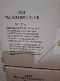 Resim Bolçi Yaldızlı Kare Gold 500 gr 