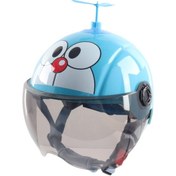 Resim Jian Fan Çocuk Kaskıtalama Boyut 3-12 Yaşçoç Dert Sezon Güvenlik Elektrikli Ara Kaskı - Mavi Mavi 