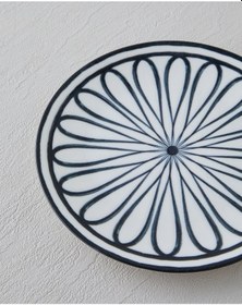 Resim English Home Monarch Porselen Pasta Tabağı 19 Cm Siyah - Beyaz Siyah - Beyaz 