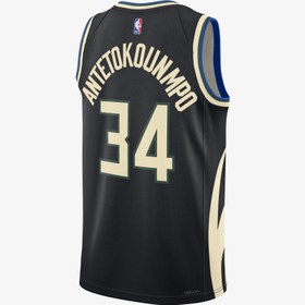 Resim Nike Milwaukee Bucks Giannis Antetekoumpo Erkek Yeşil Basketbol Forması 