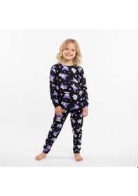 Resim Kuromi Kız Çocuk Pijama Takımı Sıyah 