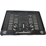 Resim Bajaj Pulsar Beyaz Çıtçıt Plastik (15X24 Cm) Kırılmaz Plakalık 