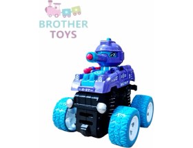 Resim Brother Toys Füze Atan Oyuncak 1 Adet 4x4 Arazi Aracı Mermi Fırlatan Sürmeli Tank Araba 9 Cm. 