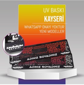 Resim Kayseri Plakalık, 2 Adet Premium Uv Baskı, Plakalıkhane 