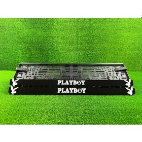 Resim Plakam54 Playboy Siyah 3d Pleksi Araba Plakalığı 