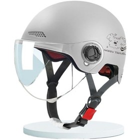 Resim Xinxin 3c Line Puppy Yarım Kask - Gri 